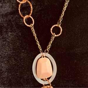Multi-metal Long Pendant